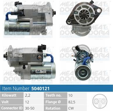 Meat & Doria 5040121 - Starter www.autospares.lv