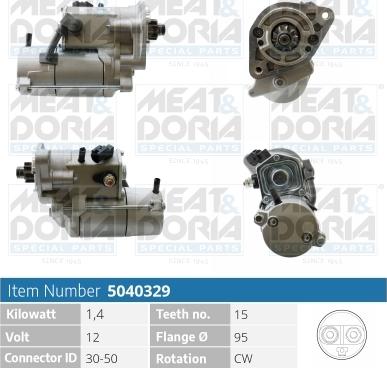 Meat & Doria 5040329 - Starteris autospares.lv