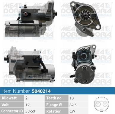 Meat & Doria 5040214 - Starteris autospares.lv