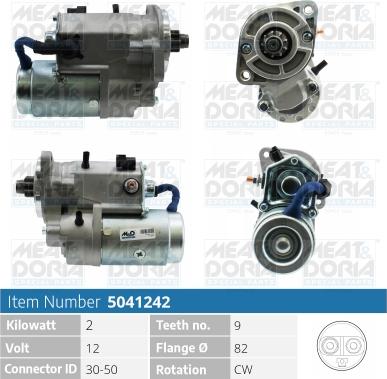 Meat & Doria 5041242 - Starter www.autospares.lv