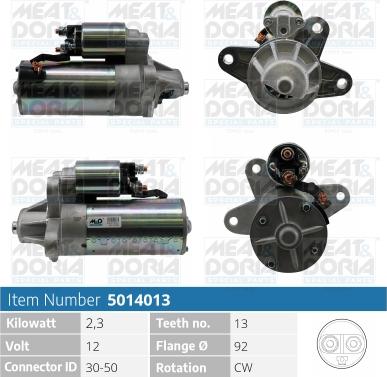 Meat & Doria 5014013 - Starter www.autospares.lv