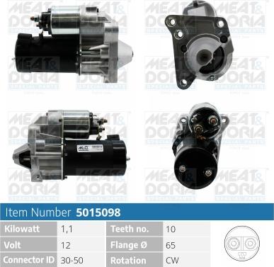 Meat & Doria 5015098 - Starteris autospares.lv