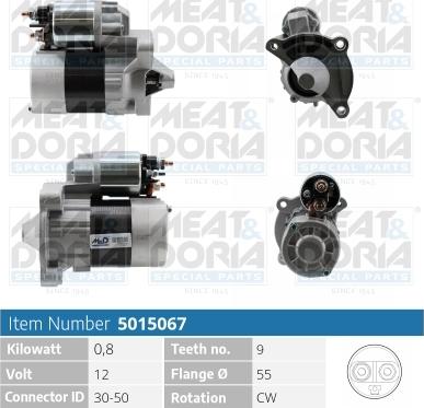 Meat & Doria 5015067 - Starter www.autospares.lv