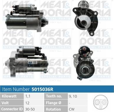 Meat & Doria 5015036R - Starteris www.autospares.lv