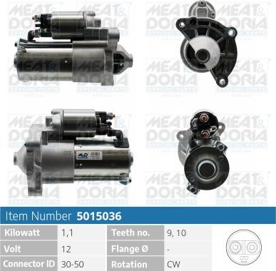 Meat & Doria 5015036 - Starter www.autospares.lv