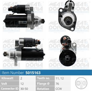 Meat & Doria 5015163 - Starteris autospares.lv