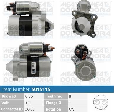 Meat & Doria 5015115 - Starter www.autospares.lv