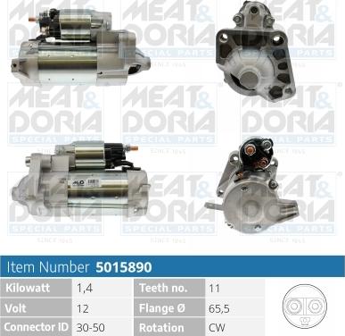 Meat & Doria 5015890 - Starteris www.autospares.lv