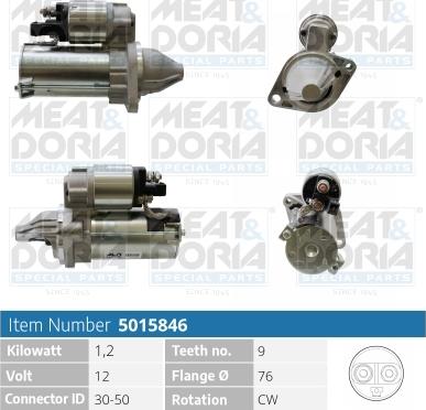 Meat & Doria 5015846 - Starteris autospares.lv