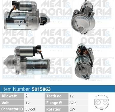 Meat & Doria 5015863 - Starteris www.autospares.lv