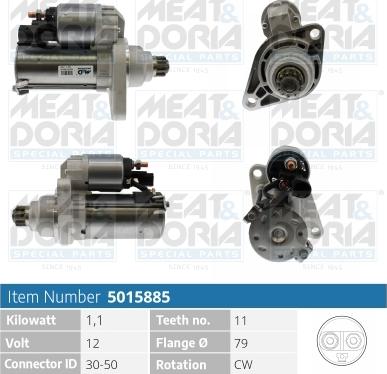 Meat & Doria 5015885 - Starteris www.autospares.lv