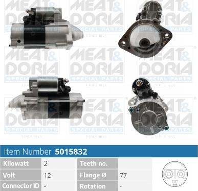 Meat & Doria 5015832 - Starteris www.autospares.lv