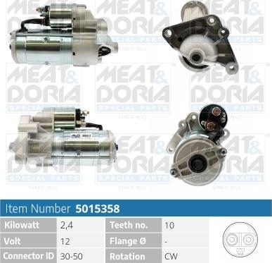 Meat & Doria 5015358 - Стартер www.autospares.lv