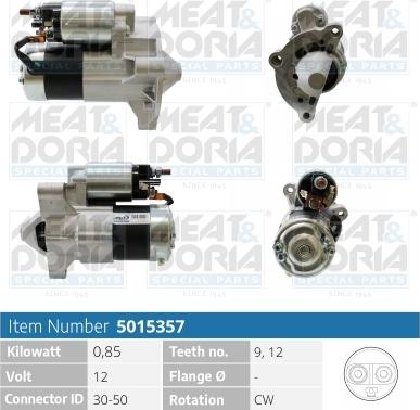 Meat & Doria 5015357 - Starter www.autospares.lv