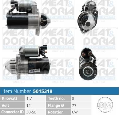 Meat & Doria 5015318 - Starter www.autospares.lv