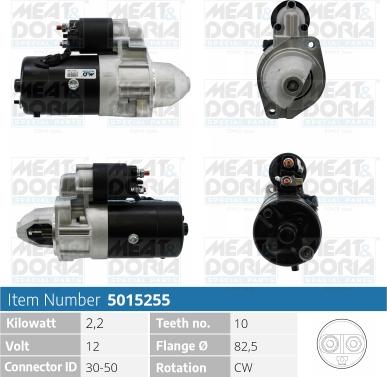 Meat & Doria 5015255 - Starter www.autospares.lv