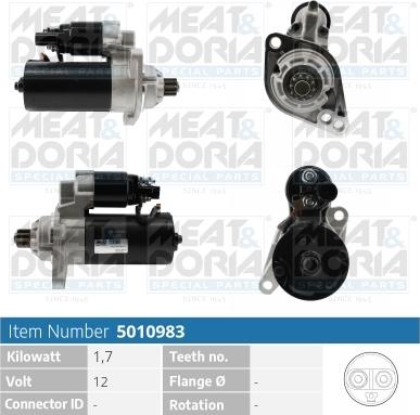 Meat & Doria 5010983 - Starteris www.autospares.lv