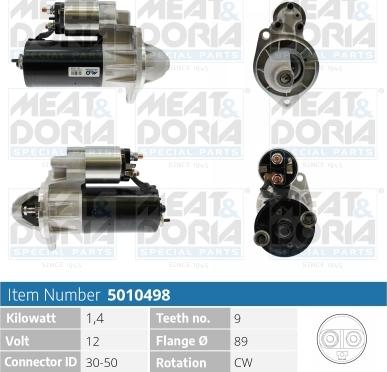 Meat & Doria 5010498 - Starteris autospares.lv