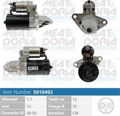 Meat & Doria 5010492 - Starteris www.autospares.lv