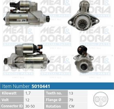 Meat & Doria 5010441 - Starter www.autospares.lv