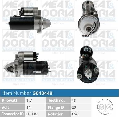 Meat & Doria 5010448 - Starteris www.autospares.lv