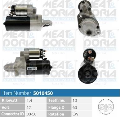 Meat & Doria 5010450 - Starteris www.autospares.lv