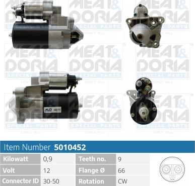 Meat & Doria 5010452 - Starteris www.autospares.lv