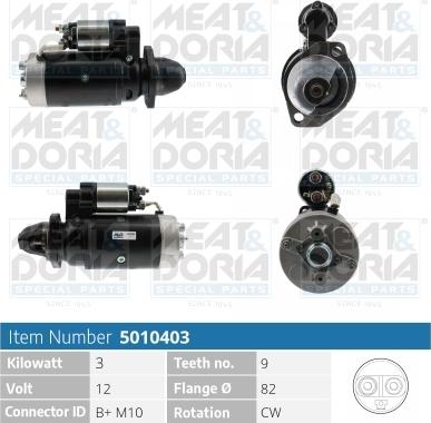 Meat & Doria 5010403 - Starteris www.autospares.lv