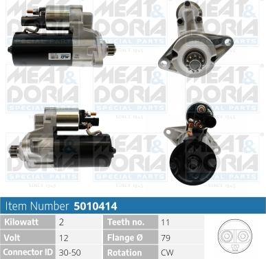 Meat & Doria 5010414 - Starteris www.autospares.lv