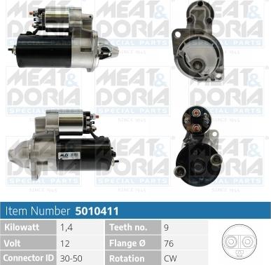 Meat & Doria 5010411 - Starteris www.autospares.lv