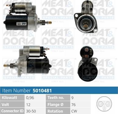 Meat & Doria 5010481 - Starteris www.autospares.lv