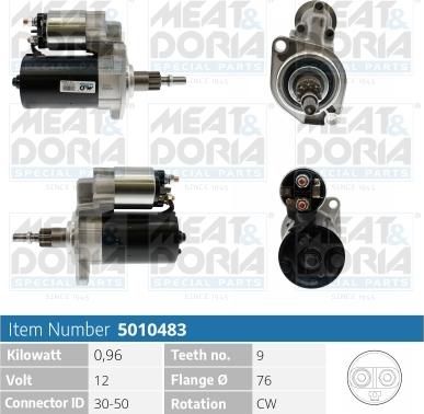 Meat & Doria 5010483 - Starteris www.autospares.lv