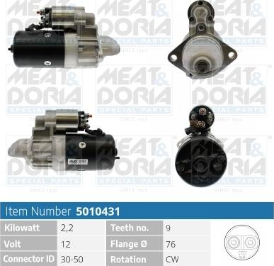 Meat & Doria 5010431 - Starter www.autospares.lv