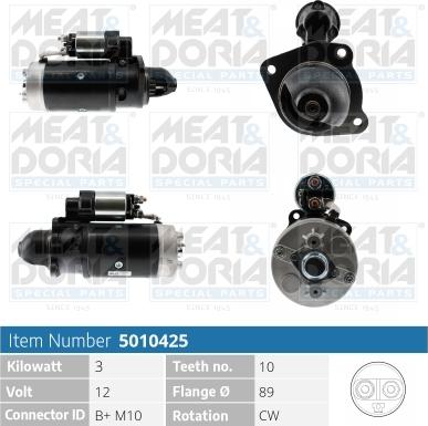 Meat & Doria 5010425 - Starteris www.autospares.lv