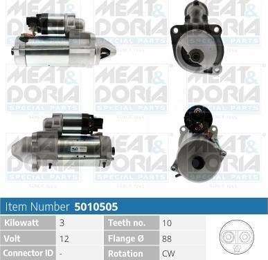 Meat & Doria 5010505 - Starteris www.autospares.lv