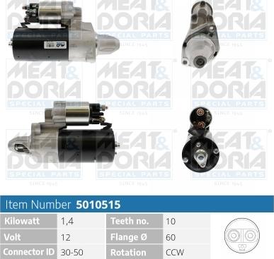 Meat & Doria 5010515 - Starteris www.autospares.lv