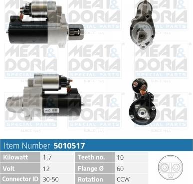 Meat & Doria 5010517 - Starteris www.autospares.lv