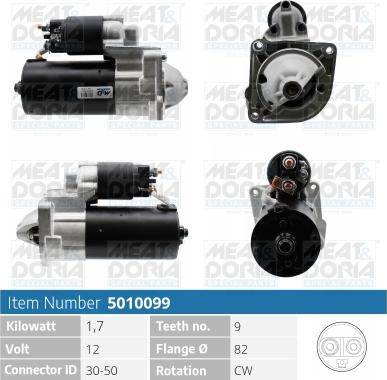 Meat & Doria 5010099 - Starter www.autospares.lv