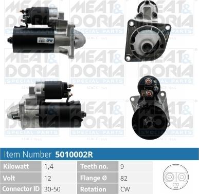 Meat & Doria 5010002R - Starteris autospares.lv