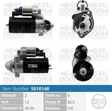 Meat & Doria 5010148 - Starter www.autospares.lv