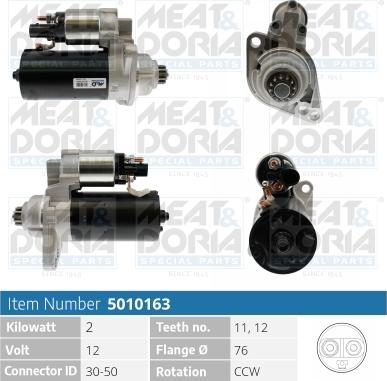 Meat & Doria 5010163 - Starteris autospares.lv