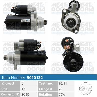 Meat & Doria 5010132 - Starter www.autospares.lv