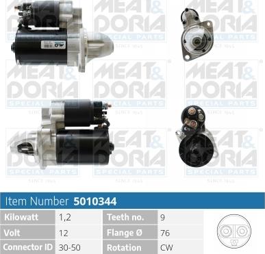 Meat & Doria 5010344 - Starteris autospares.lv