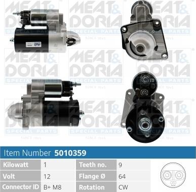 Meat & Doria 5010359 - Starteris www.autospares.lv