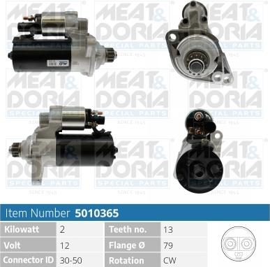 Meat & Doria 5010365 - Starteris autospares.lv