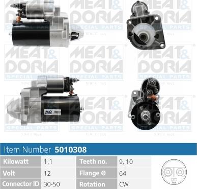 Meat & Doria 5010308 - Starteris autospares.lv