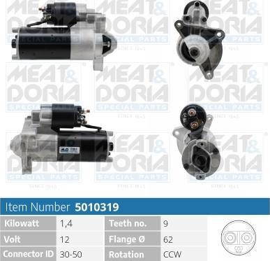 Meat & Doria 5010319 - Starter www.autospares.lv