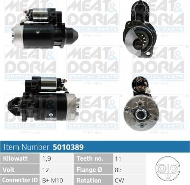 Meat & Doria 5010389 - Starteris www.autospares.lv