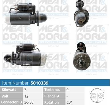 Meat & Doria 5010339 - Starteris autospares.lv