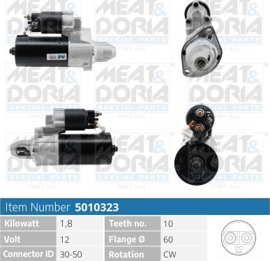 Meat & Doria 5010323 - Starteris www.autospares.lv